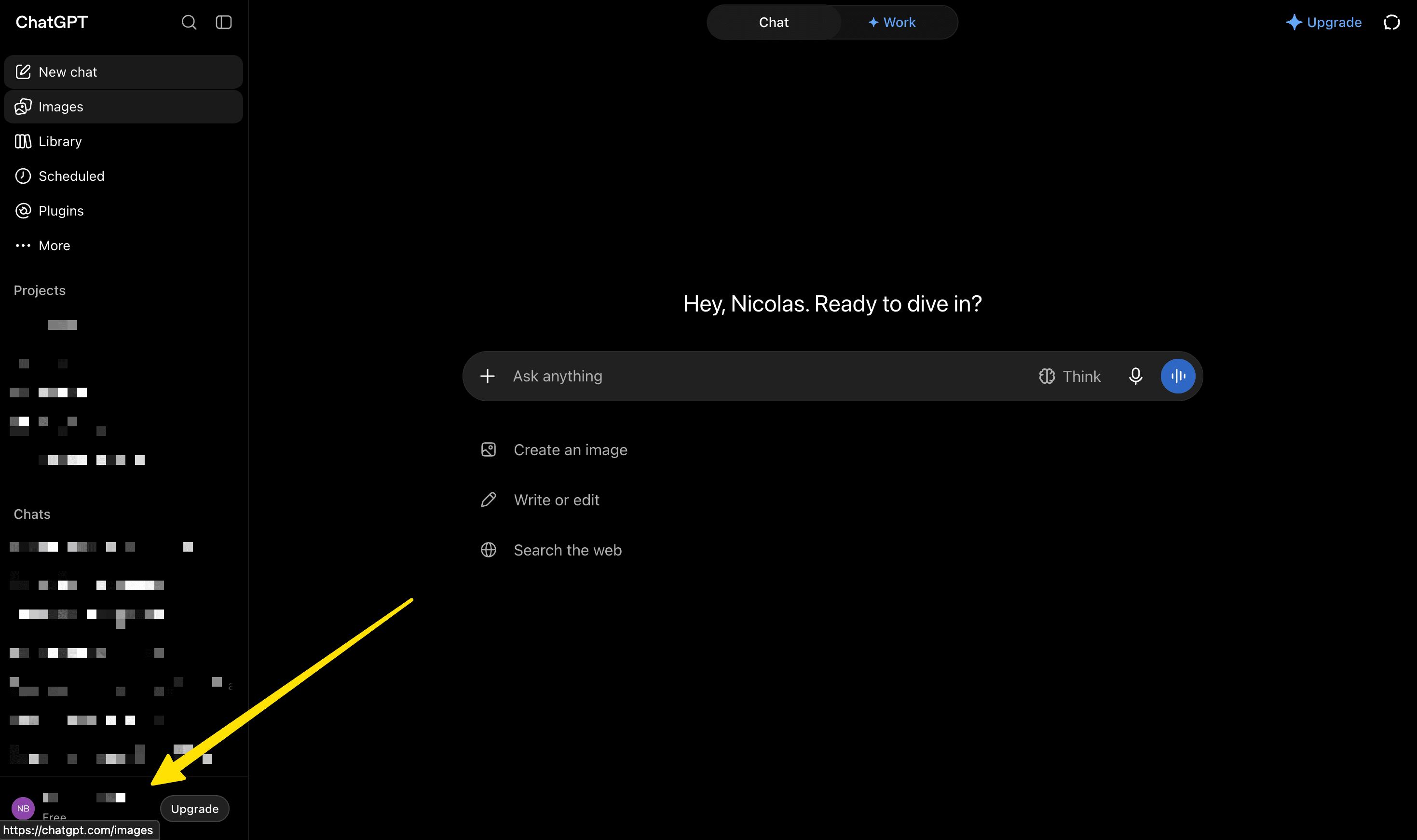 In ChatGPT on the web, select your profile at the bottom left and open Settings.